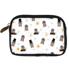 Groundhog Day Pattern Digital Camera Cases by Valentinaart