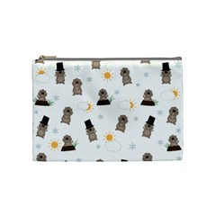 Groundhog Day Pattern Cosmetic Bag (medium) 