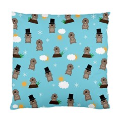 Groundhog Day Pattern Standard Cushion Case (one Side) by Valentinaart