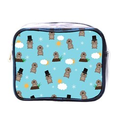 Groundhog Day Pattern Mini Toiletries Bags by Valentinaart