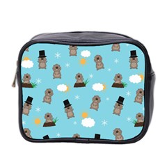 Groundhog Day Pattern Mini Toiletries Bag 2-side by Valentinaart