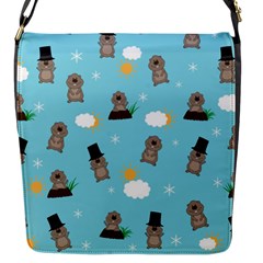 Groundhog Day Pattern Flap Messenger Bag (s) by Valentinaart