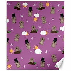 Groundhog Day Pattern Canvas 20  X 24   by Valentinaart