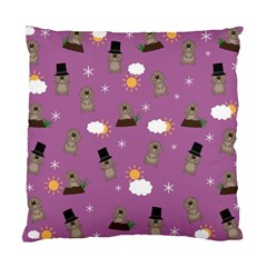 Groundhog Day Pattern Standard Cushion Case (one Side) by Valentinaart