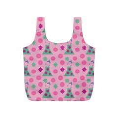 Green Dress Pink Full Print Recycle Bags (s)  by snowwhitegirl