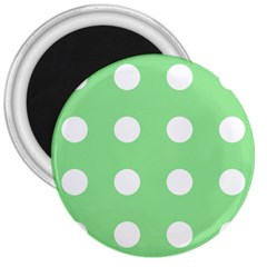 Lime Dot 3  Magnets