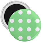 Lime Dot 3  Magnets Front