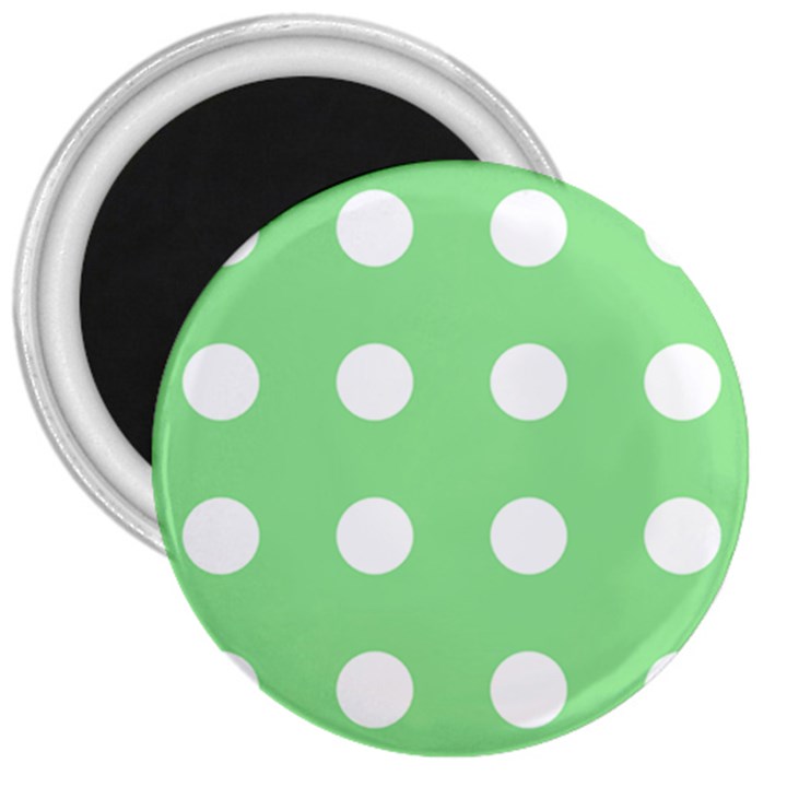 Lime Dot 3  Magnets