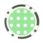 Lime Dot Poker Chip Card Guard (10 pack) Front