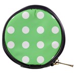 Lime Dot Mini Makeup Bags Front