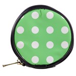 Lime Dot Mini Makeup Bags Back