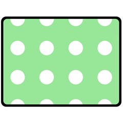 Lime Dot Fleece Blanket (large)  by snowwhitegirl