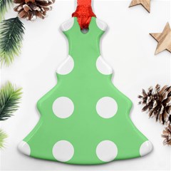 Lime Dot Ornament (christmas Tree)  by snowwhitegirl