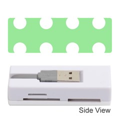 Lime Dot Memory Card Reader (stick)  by snowwhitegirl