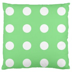 Lime Dot Standard Flano Cushion Case (one Side) by snowwhitegirl