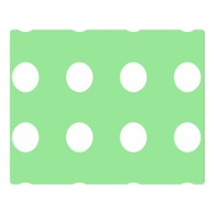 Lime Dot Double Sided Flano Blanket (large)  by snowwhitegirl