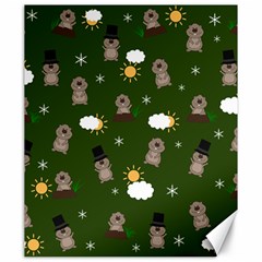 Groundhog Day Pattern Canvas 20  X 24   by Valentinaart