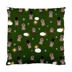 Groundhog Day Pattern Standard Cushion Case (one Side) by Valentinaart