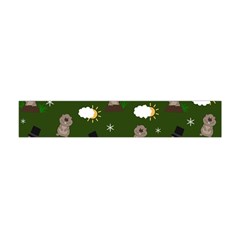 Groundhog Day Pattern Flano Scarf (mini) by Valentinaart