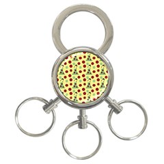 Green Dress Yellow 3-ring Key Chains by snowwhitegirl