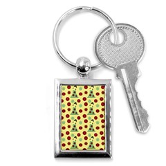 Green Dress Yellow Key Chains (rectangle)  by snowwhitegirl