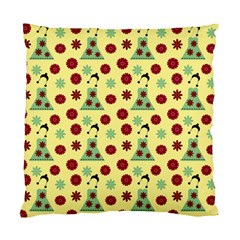 Green Dress Yellow Standard Cushion Case (two Sides) by snowwhitegirl