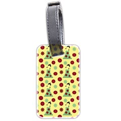 Green Dress Yellow Luggage Tags (two Sides) by snowwhitegirl