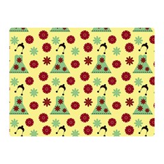 Green Dress Yellow Double Sided Flano Blanket (mini)  by snowwhitegirl