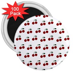 Cherries 3  Magnets (100 Pack) by snowwhitegirl