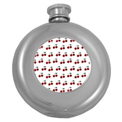 Cherries Round Hip Flask (5 Oz) by snowwhitegirl