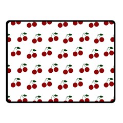 Cherries Fleece Blanket (small) by snowwhitegirl