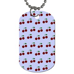 Blue Cherries Dog Tag (Two Sides)