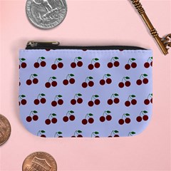 Blue Cherries Mini Coin Purses by snowwhitegirl