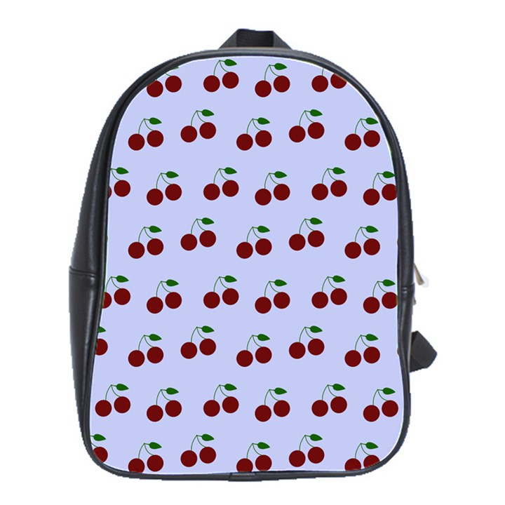 Blue Cherries School Bag (Large)