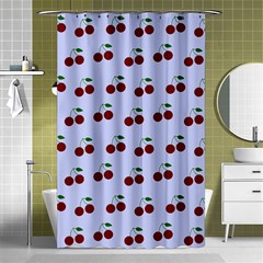 Blue Cherries Shower Curtain 48  x 72  (Small) 