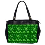 Green Sea Whales Office Handbags Front