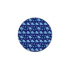 Blue Sea Whales Golf Ball Marker by snowwhitegirl