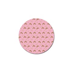 Pink Beige Hats Golf Ball Marker by snowwhitegirl