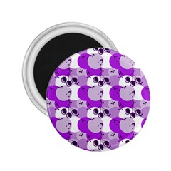 Purple Cherry Dots 2 25  Magnets by snowwhitegirl