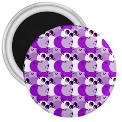 Purple Cherry Dots 3  Magnets by snowwhitegirl