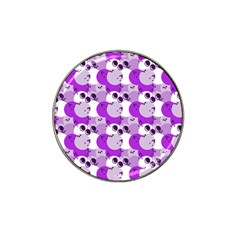 Purple Cherry Dots Hat Clip Ball Marker by snowwhitegirl