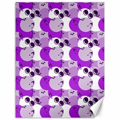 Purple Cherry Dots Canvas 12  X 16   by snowwhitegirl