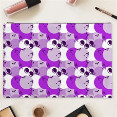 Purple Cherry Dots Cosmetic Bag (xxl)  by snowwhitegirl