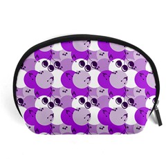 Purple Cherry Dots Accessory Pouches (large) 