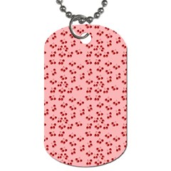 Rose Cherries Dog Tag (two Sides) by snowwhitegirl