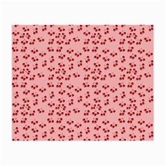 Rose Cherries Small Glasses Cloth by snowwhitegirl