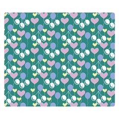 Ocean Cherry Double Sided Flano Blanket (small)  by snowwhitegirl