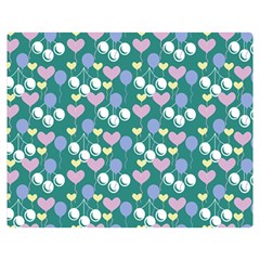 Ocean Cherry Double Sided Flano Blanket (medium)  by snowwhitegirl