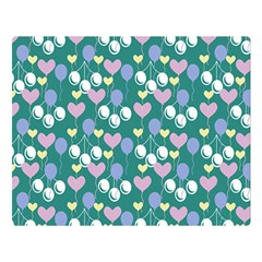 Ocean Cherry Double Sided Flano Blanket (large)  by snowwhitegirl