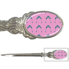 Pink Flower Teal Hat Letter Openers